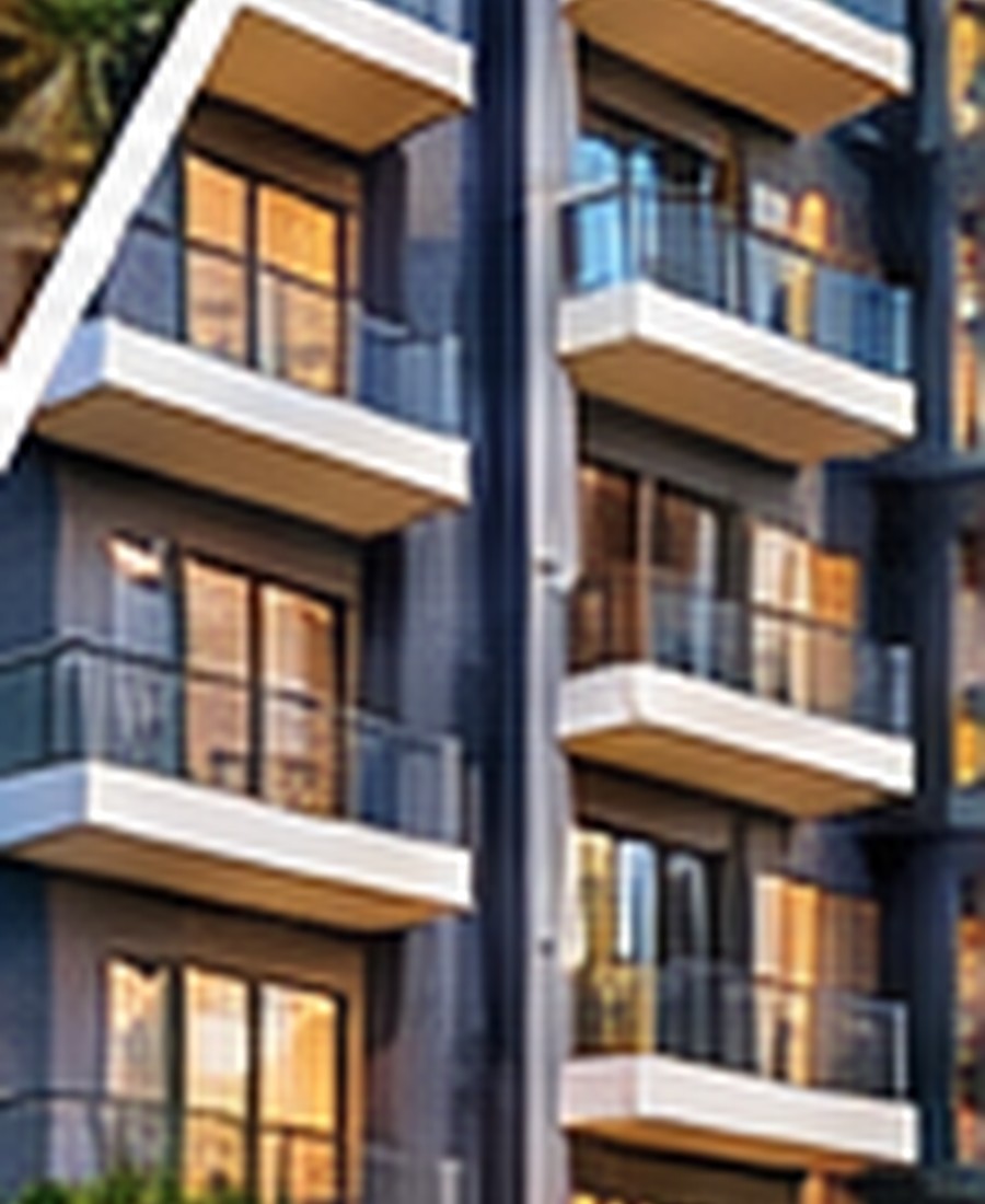 Modern apartment building